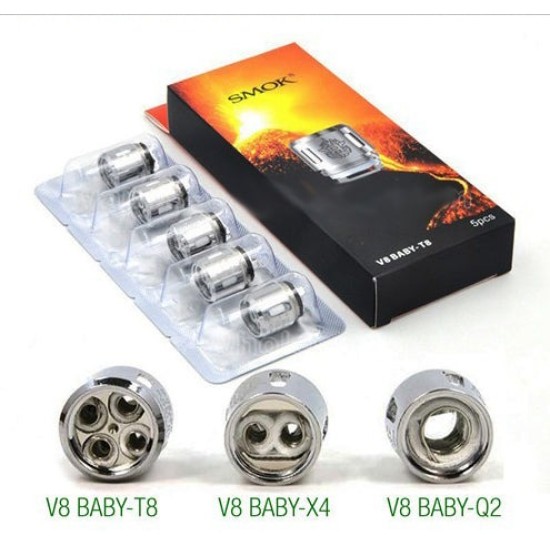 SMOK V8 Baby Q2/Q4/X4/M2/T8/Mesh Coil Alien-AL85 (5'li Paket)