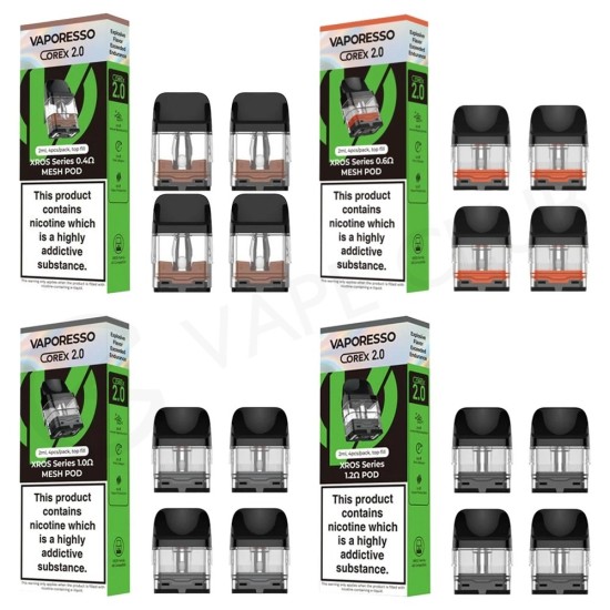 Vaporesso Xros Corex 2.0 Serisi Kartuş 4'lü Paket Vaporesso Xros Corex 2.0 Serisi Kartuş 4'lü Paket