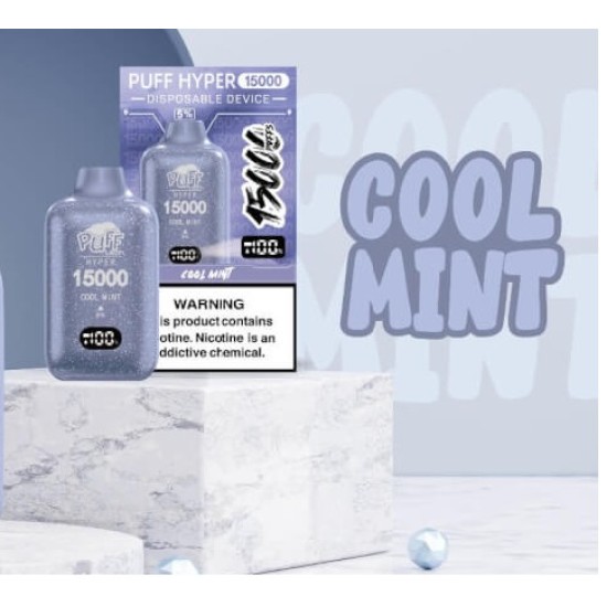 Pufftech Hyper 15000 Puff Bar %5 Nikotin Cool Mint