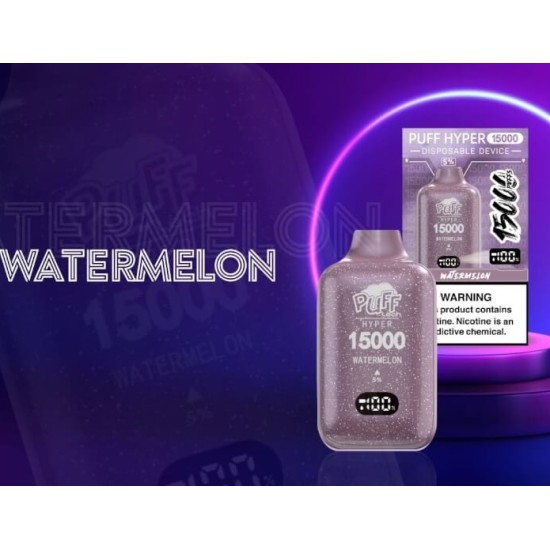Pufftech Hyper 15000 Puff Bar %5 Nikotin Watermelon