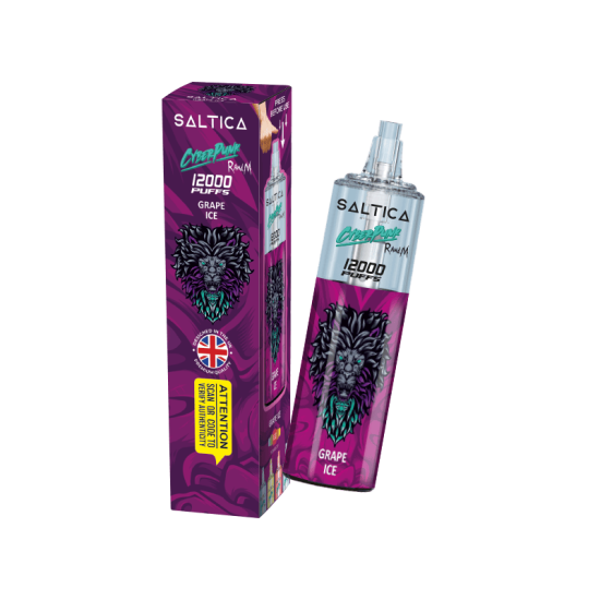 Saltica Cyberpunk 12000 Puff Bar 50mg Nikotin Grape İce