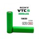 Sony VTC6 3.7V 18650 3000mAh IMR Şarjlı Pil 30A Discharge