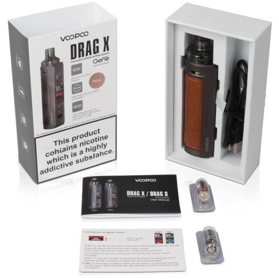 Voopoo Drag X Kit Pod Mod Elektronik Sigara