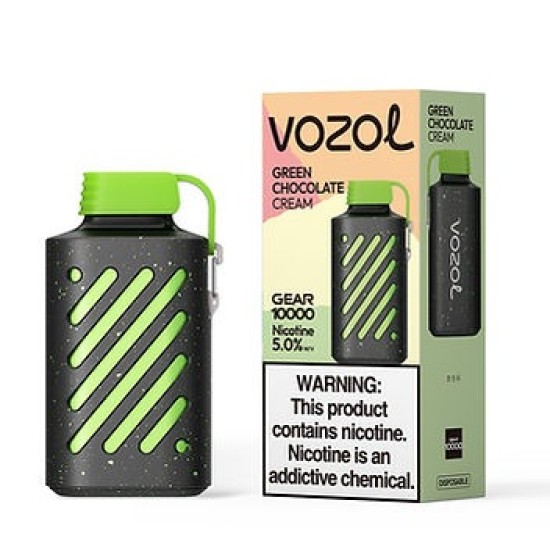 Vozol Gear 10000 Puff Bar %5 Nikotin Green Chocolate Cream