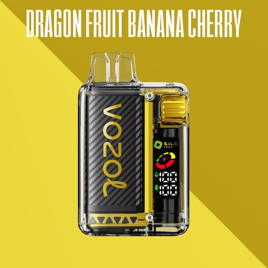 Vozol Vista 20000 Puff Bar %5 Nikotin Dragon Fruit Banana Cherry