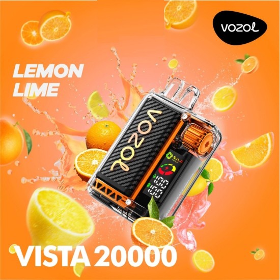 Vozol Vista 20000 Puff Bar %5 Nikotin Lemon Lime