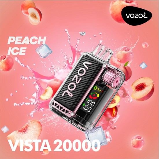 Vozol Vista 20000 Puff Bar %5 Nikotin Peach İce