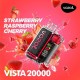 Vozol Vista 20000 Puff Bar %5 Nikotin Strawberry Raspberry Cherry