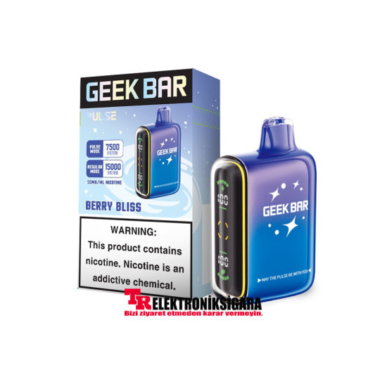 Geek Bar Pulse 15000 Puff %5 Nikotin Berry Bliss Geek Bar Pulse 15000 Puff %5 Nikotin Berry Bliss