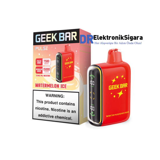 Geek Bar Pulse 15000 Puff %5 Nikotin Watermelon İce Geek Bar Pulse 15000 Puff %5 Nikotin Watermelon İce