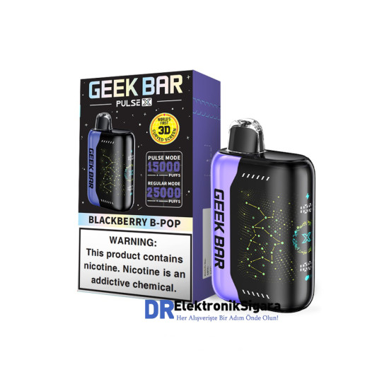 Geek Bar Pulse X 25000 Puff %5 Nikotin Blackberry B-Pop Geek Bar Pulse X 25000 Puff %5 Nikotin Blackberry B-Pop