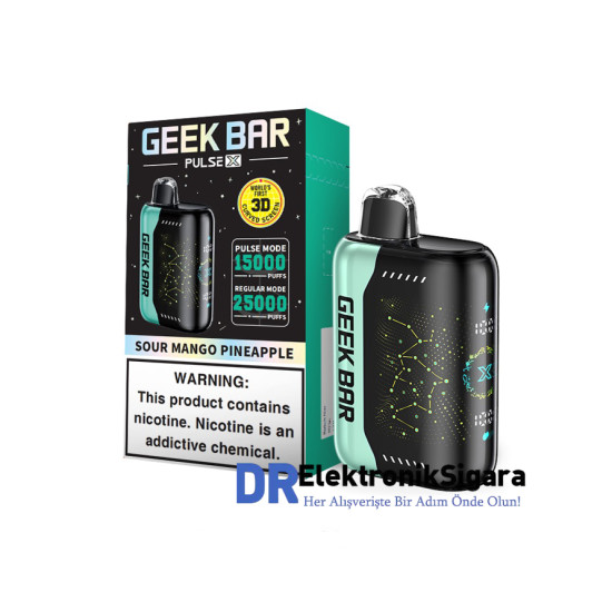 Geek Bar Pulse X 25000 Puff %5 Nikotin Sour Mango Pineapple Geek Bar Pulse X 25000 Puff %5 Nikotin Sour Mango Pineapple
