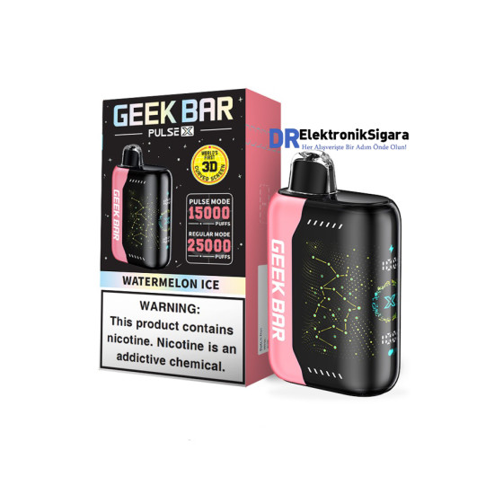 Geek Bar Pulse X 25000 Puff %5 Nikotin Watermelon İce Geek Bar Pulse X 25000 Puff %5 Nikotin Watermelon İce