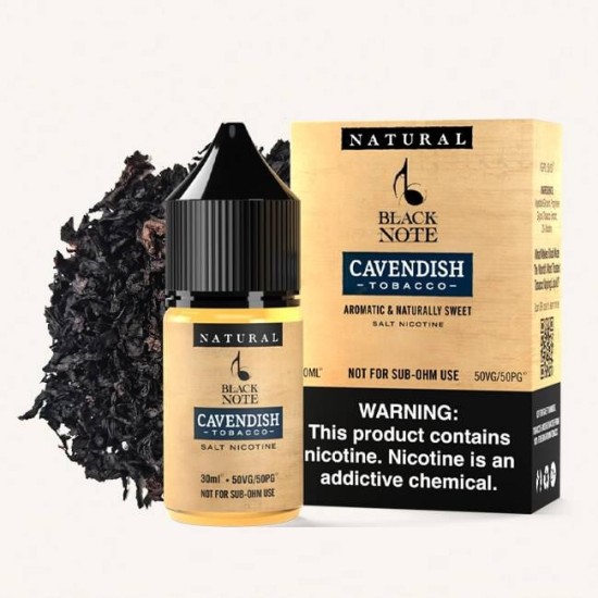 Black Note Cavendish Tobacco 30ml Salt Premium Likit
