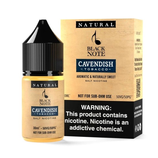 Black Note Cavendish Tobacco 30ml Salt Premium Likit