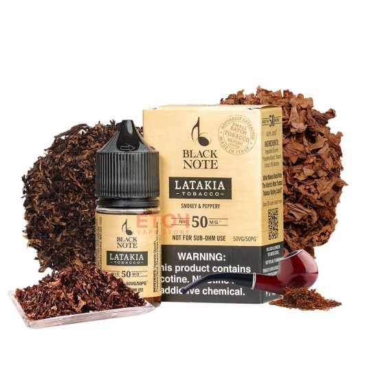 Black Note Latakia Tobacco 30ml Salt Premium Likit