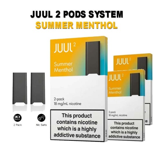 juul 2 Pod Summer Menthol (Kartuş) 2'li Paket