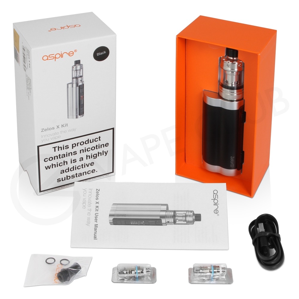 Aspire ZELOS X 80W Elektronik Sigara Paket İçeriği