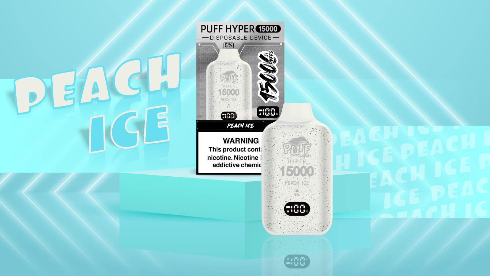 Pufftech Hyper 15000 Peach İce